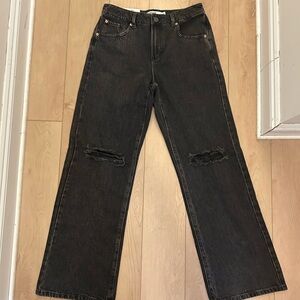 Garage Black Wide Leg Jeans